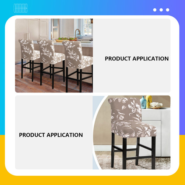 Red Barrel Studio® Bar Stool Cover Pub Counter Stool Chair Slipcover